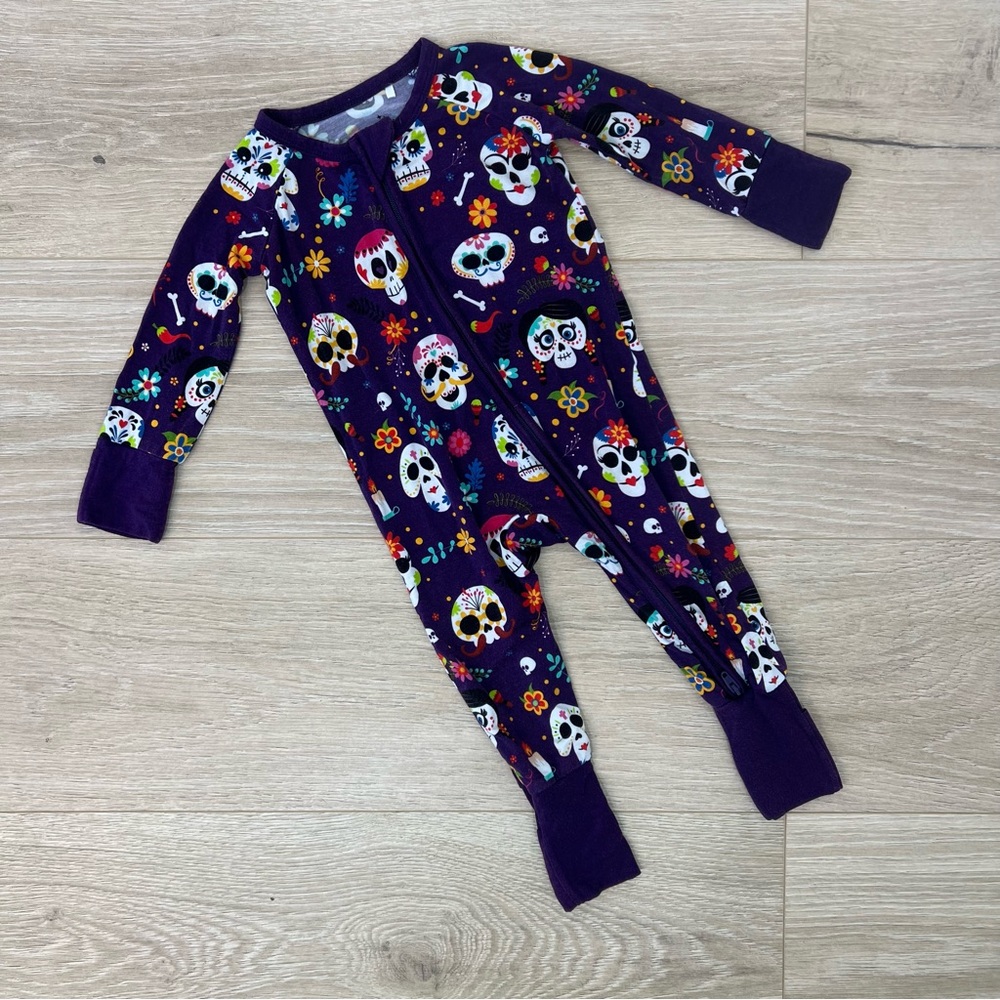 Velveteen Iluminación Bamboo Convertible Zip Romper